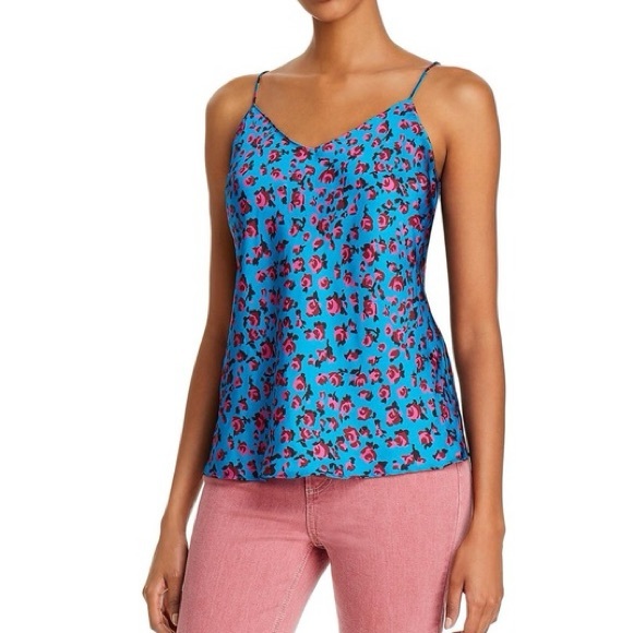 PAIGE Tops - PAIGE Cicely Floral Satin Camisole Top